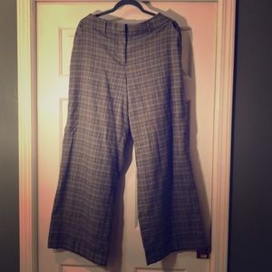 Lane Bryant plaid slacks with cuff
